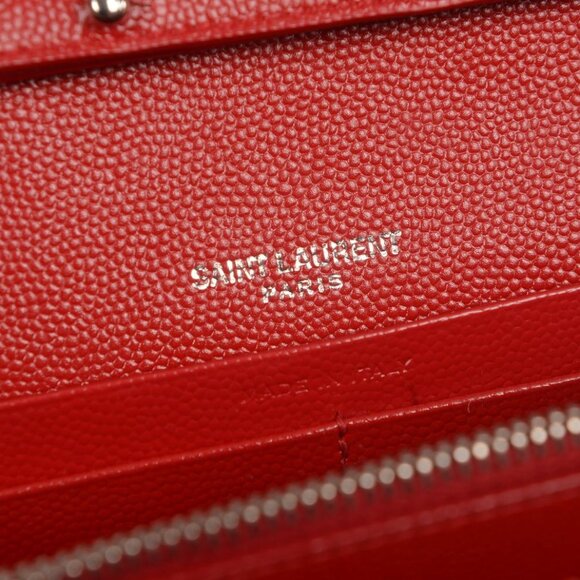 ♥️Saint Laurent Paris Envelope Red Small Leather Shoulder Bag♥️ - Picture 15 of 16